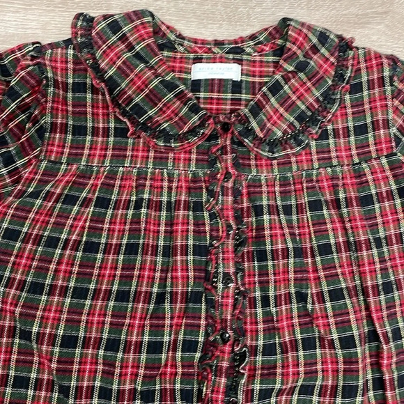 Erika Taylor Intimates Flannel Plaid Full Length Long Nightgown - Picture 11 of 14